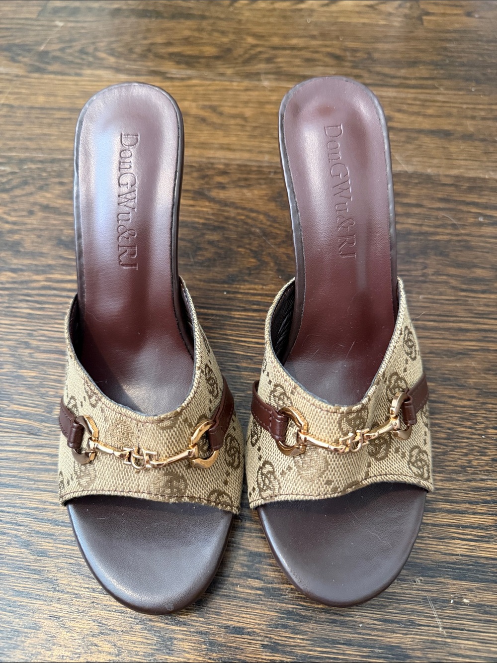 Brown Slide Sandals